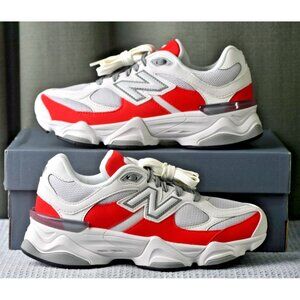 New! Size: 5.5 Big Kid/6.5 Women | New Balance 9060 Grey/Red/White Unisex